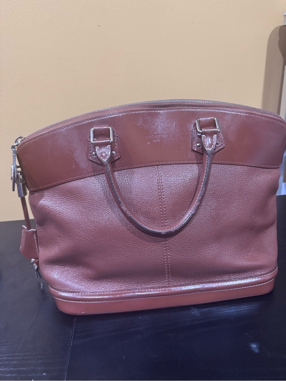 Louis Vuitton Suhali Lockit MM Bag with Silver lock, Key, Dust Bag - Picture 8 of 15